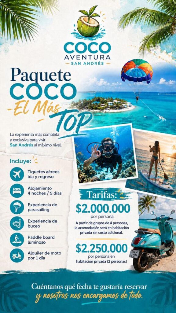 Plan Coco el mas Top con tiquetes