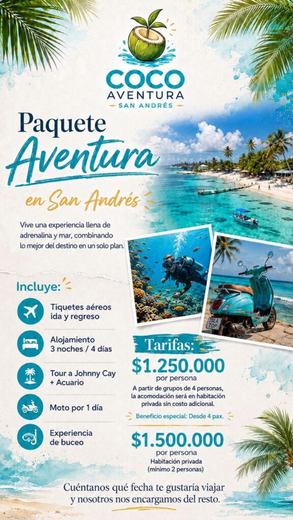 Plan Aventura 1.250.000 con tiquetes